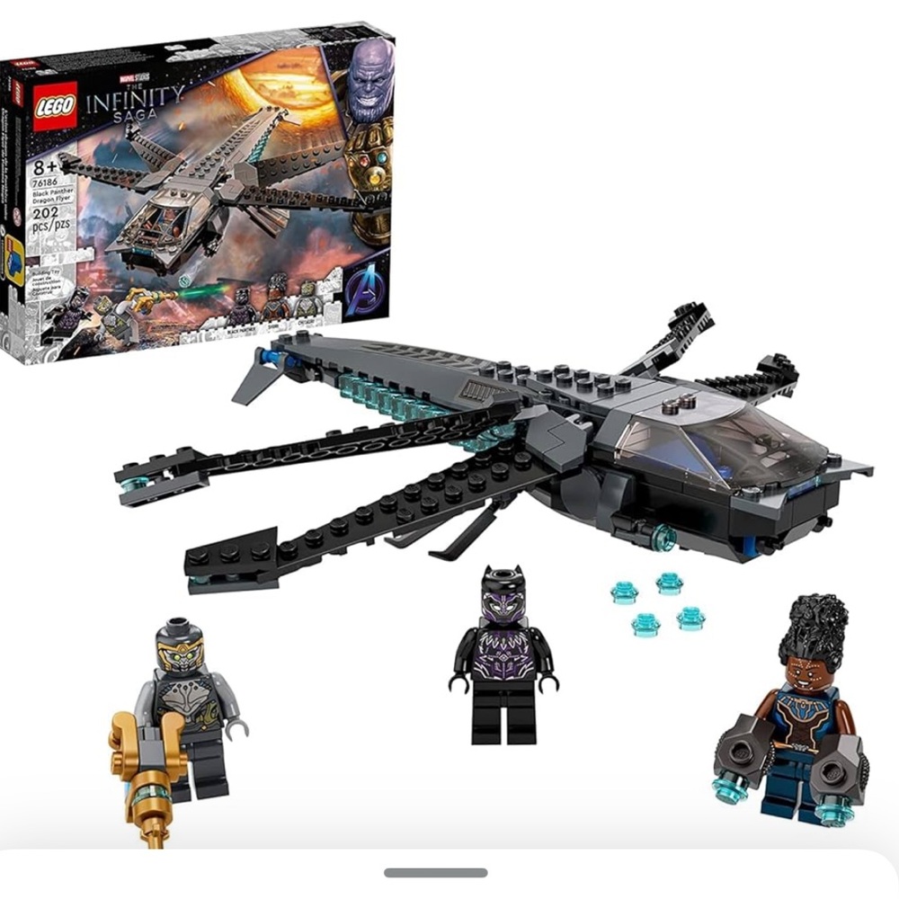 LEGO Marvel Black Panther Dragon Flyer 76186 Building Kit Create